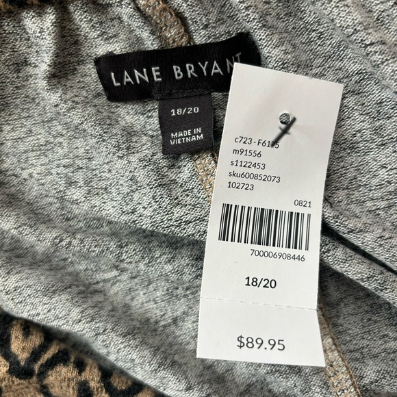 Lane Bryant Animal Cheetah Print Off the Shoulder Stretch Dress 18/20 NWT - Picture 9 of 13
